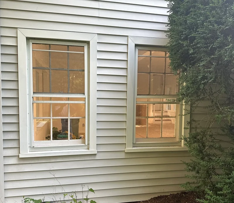 Double hung windows leaking air
